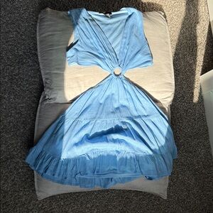 Forever 21 Light Blue Sleeveless Dress